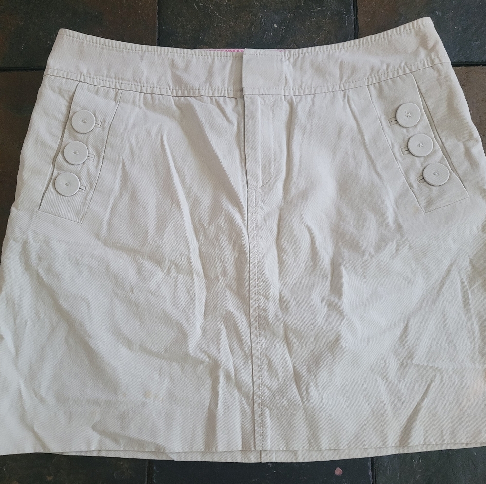 Lilly Pulitzer Mini Skirt Button Accents